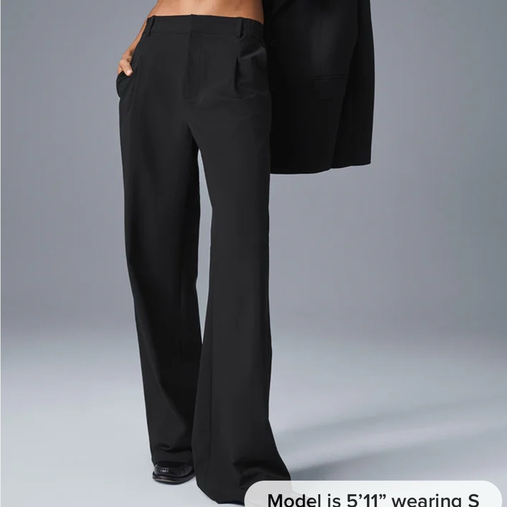 ALO Yoga black wide leg Pursuit Women's Trousers